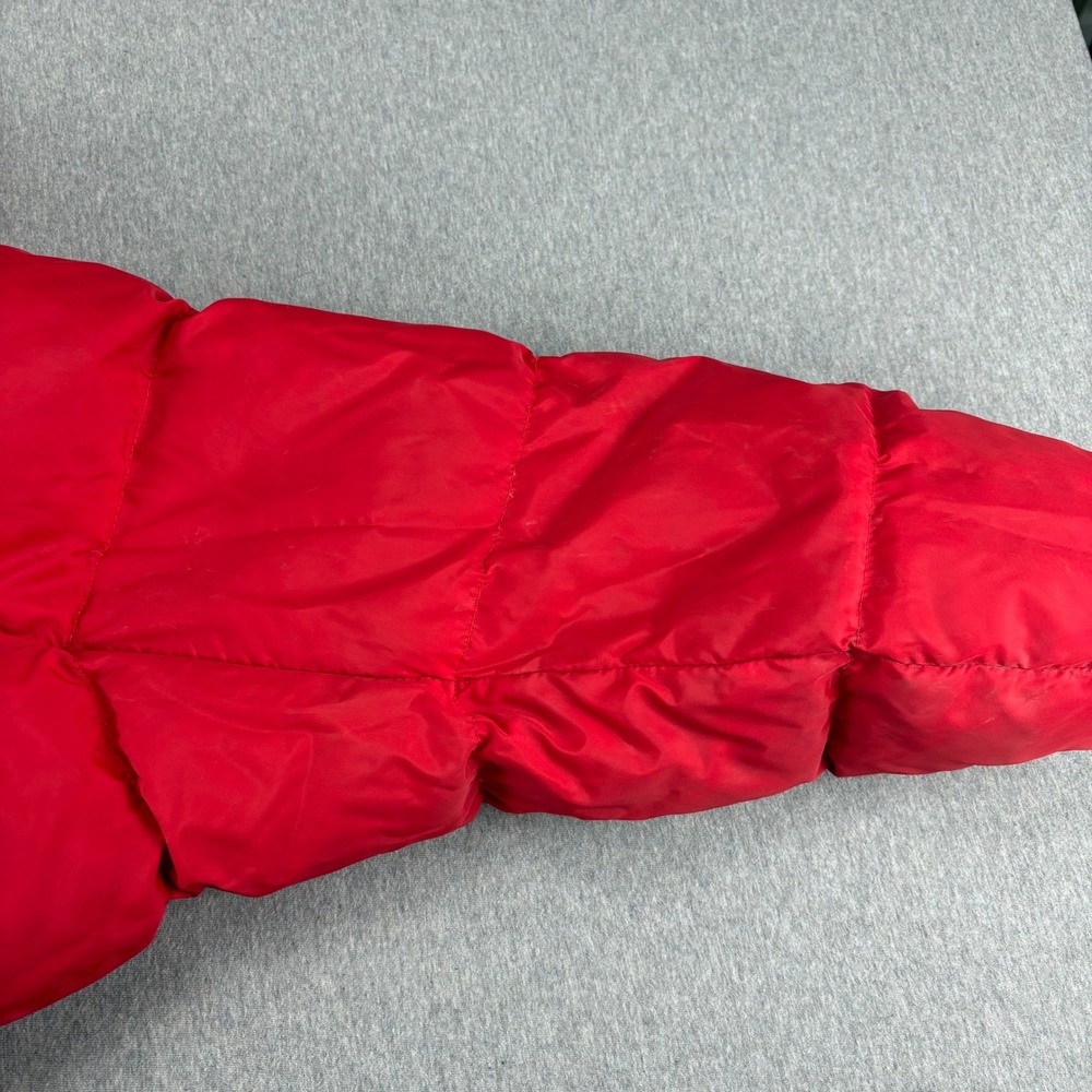VNTG Columbia Duck Down Puffer Jacket Mens XL Blue Red Reversible Duck Down Coat - Picture 12 of 16
